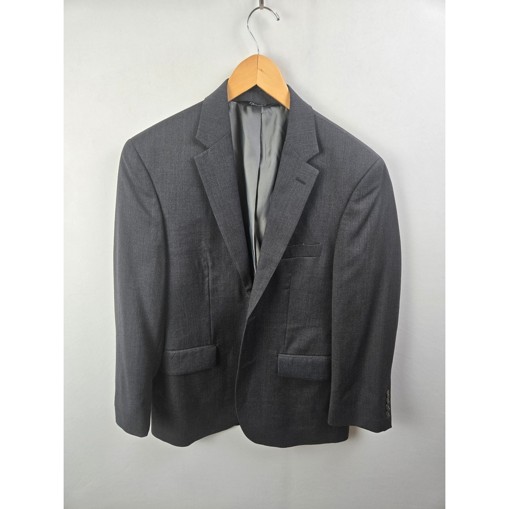 Jos. A. Bank Blazer 36S Charcoal Gray Tailored Fit 100% Wool Executive Jacket